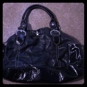 London Fog black Leather Handbag